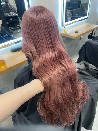 ロング カラー ヘアアレンジ 透明感カラー/推しカ ラー☁️JURAのヘアスタイル