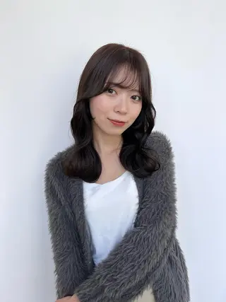 セミロング カラー 艶カラー/ NAOKIのヘアスタイル