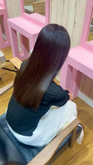 ロング 【ブリーチ無しW】 【暗髪&暖色系】圭真のヘアスタイル