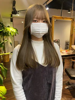 ロング カラー ヘアアレンジ レイヤーカット×髪質 改善🇰🇷シオリのヘアスタイル