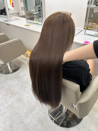 ロング カラー 🤎ᩚ暖色ブラウン りょうか🧸横浜のヘアスタイル