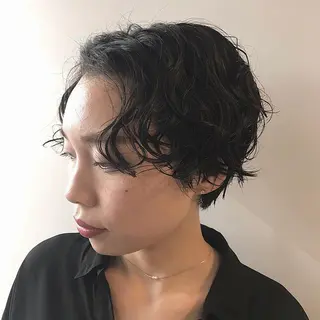 ショート パーマ 大阪ヴィーガンサロン KANAKOのヘアスタイル