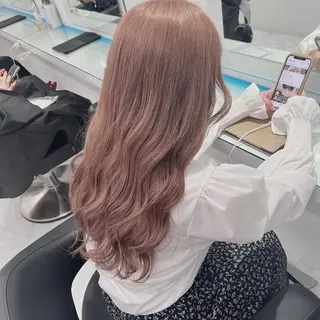 ロング カラー ヘアアレンジ ダブルカラー｜ なおき｜池袋美容師のヘアスタイル