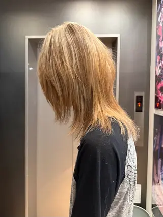 セミロング カラー 似合わせカット/ デザインカラー🦄のヘアスタイル