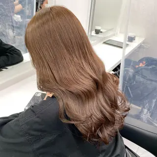セミロング カラー *モデル募集🤍横浜 透明感カラー🫧のヘアスタイル