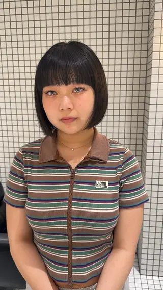 ショート カラー 鈴木/ボブ/ ベージュ/ピンクのヘアスタイル