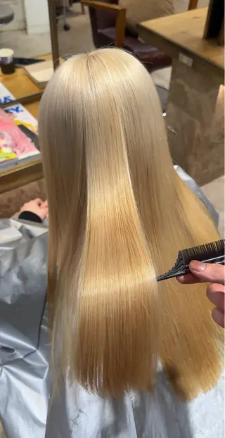 ロング カラー 💖艶髪&ブリーチ髪 質改善💖舜希のヘアスタイル