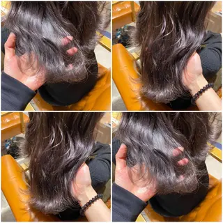 カラー 🩵盛れる顔周り/ 艶カラーemi🩵のヘアスタイル