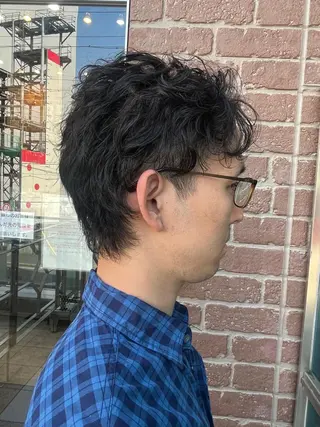 ミディアム カラー パーマ ヘアアレンジ メンズ キッズ ネイル マツエク・マツパ アイブロウ 久木原 ゆりのヘアスタイル