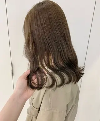 ミディアム カラー ParveMix￤ 大賀さつき🍨🤍のヘアスタイル