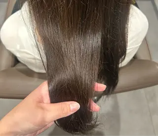 セミロング カラー 🎀赤み消し カラーyui🎀のヘアスタイル