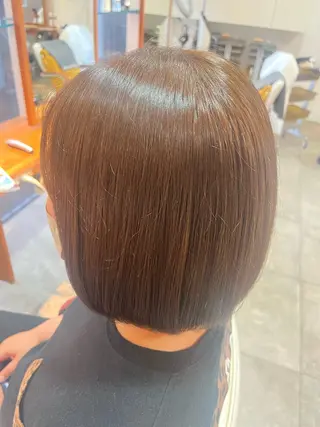 ミディアム カラー 中農 有梨恵のヘアスタイル