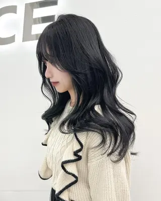 カラー 中韓大人っぽ🐈‍⬛ レディヘア🩶のヘアスタイル