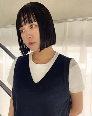 ショート オカモト ハルカのヘアスタイル
