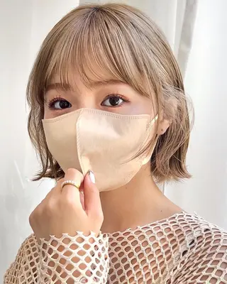 ミディアム カラー パーマ ヘアアレンジ レイヤー専門家 ダブルカラー修のヘアスタイル