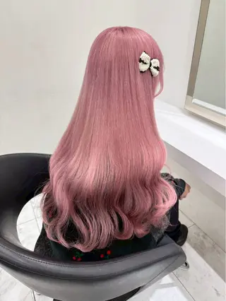 ロング カラー ハイトーンカラー💞 くるみ🎀のヘアスタイル