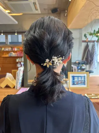ヘアアレンジ 両国駅徒歩1分⭐️ アイロン仕上げのヘアスタイル
