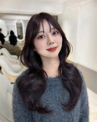 ロング カラー ヘアアレンジ 🏅韓国ヘア/新宿/ レイヤー/KSukeのヘアスタイル