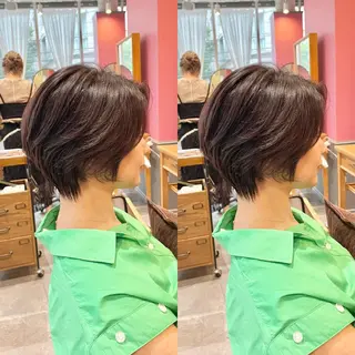 ショート 【ショートヘア】 岡 那輝のヘアスタイル
