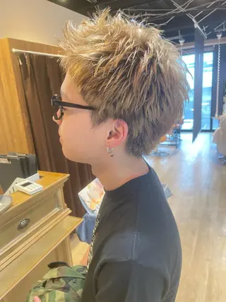 ショート カラー 髪質改善/ブリーチ 田代 龍我のヘアスタイル