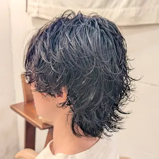 ミディアム パーマ 今井 杏星 【フェー ド/パーマ/カラー】のヘアスタイル