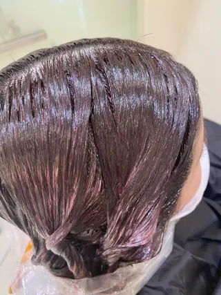 カラー レイヤーカット/ ハイライト 千咲季のヘアスタイル