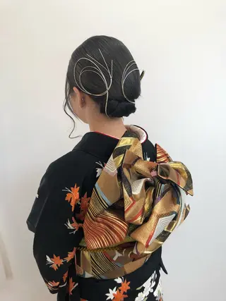 ヘアアレンジ ツノガイ エリのヘアスタイル