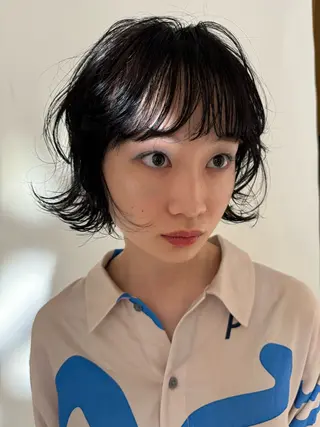 ショート パーマ ボブ/ショート 吉田竣のヘアスタイル