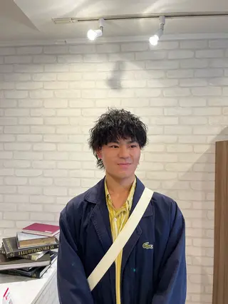 パーマ メンズ 阿部 うららのヘアスタイル