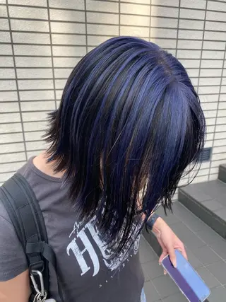 ミディアム カラー RURI韓国ボブ 🇰🇷タッセルボブのヘアスタイル