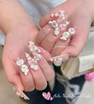 ロング Aila Nail Shinokuboのネイルデザイン