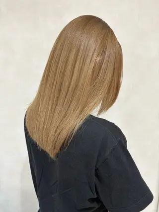 セミロング カラー 🤎ᩚ暖色ブラウン りょうか🧸横浜のヘアスタイル