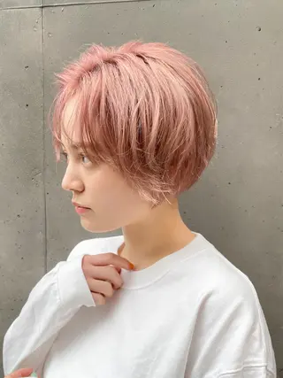 ショート カラー ハッシュカット/艶感 カラー/ユウキ✨のヘアスタイル