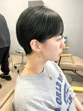 ショート カラー 白髪ぼかし/ショート /ミニボブだいじのヘアスタイル