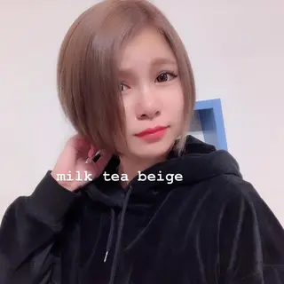ショート カラー 韓国✖️網紅🖤 パーマYURIYAのヘアスタイル