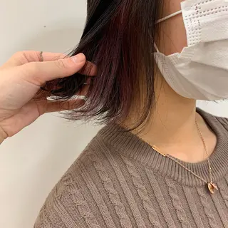 ミディアム カラー 暖色/ブリーチカラー 🎀 M i k uのヘアスタイル