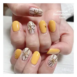 ミディアム ネイル 🐾enen style 🐾のネイルデザイン