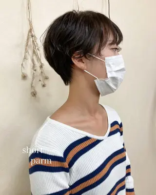 ショート パーマ 初めてのショート お任せください✂️のヘアスタイル