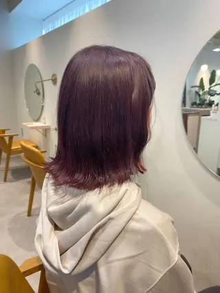 ミディアム カラー 当日予約大歓迎💗 依田瑞希のヘアスタイル