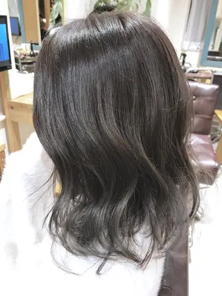 セミロング カラー パーマ ヘアアレンジ 縮毛矯正/美髪 髪質改善/石田幸輔のヘアスタイル