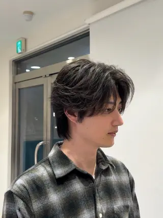 パーマ メンズ 🫧韓国レイヤー🫧 山本 侑平のヘアスタイル