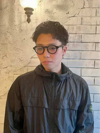 ショート パーマ メンズ ✂︎メンズ特化船橋 パーマ優希のヘアスタイル