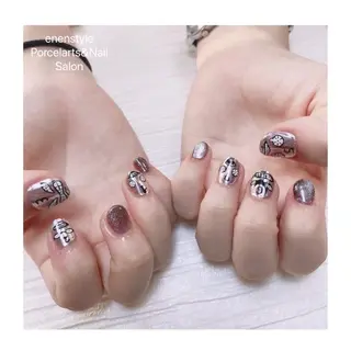 ショート ネイル 🐾enen style 🐾のネイルデザイン
