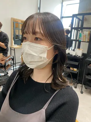 ミディアム カラー 似合う髪型見つけます AYAKAのヘアスタイル