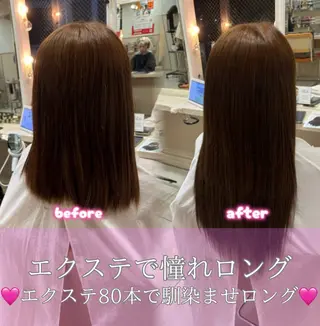ロング ギャルエクステ/横浜 ハイトーン/なつみのヘアスタイル
