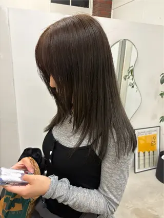 セミロング カラー personマオ♡ girly/姫カットのヘアスタイル