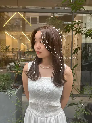 ロング ヘアアレンジ 韓国好き🇰🇷 美容師MIKUのヘアスタイル
