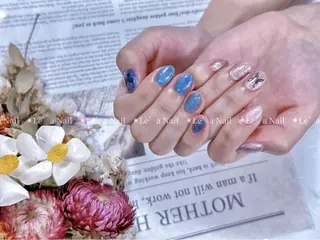 ショート カラー ネイル Le’a NailSalonのネイルデザイン