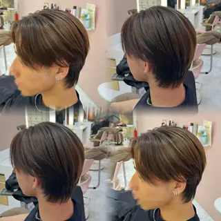 ショート メンズ 🫧縮毛矯正/透明感 カラー/愛莉🫧のヘアスタイル