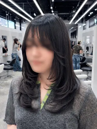 ロング カット￥1100 🎀Yuri︎のヘアスタイル